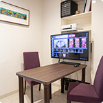 ゆっくりお話しができるカウンセリングルーム。